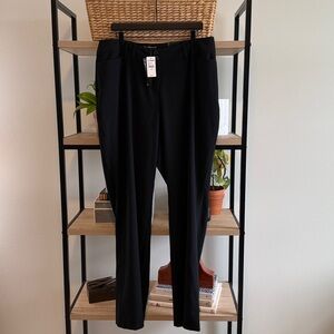 NWT Lane Bryant High-Rise Black Woven Career Dress Pant Classic Trouser, 14 Tall